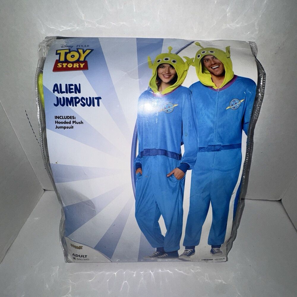 Disney Pixar Toy Story Alien Jumpsuit Costume Adult S/M Spirit Halloween